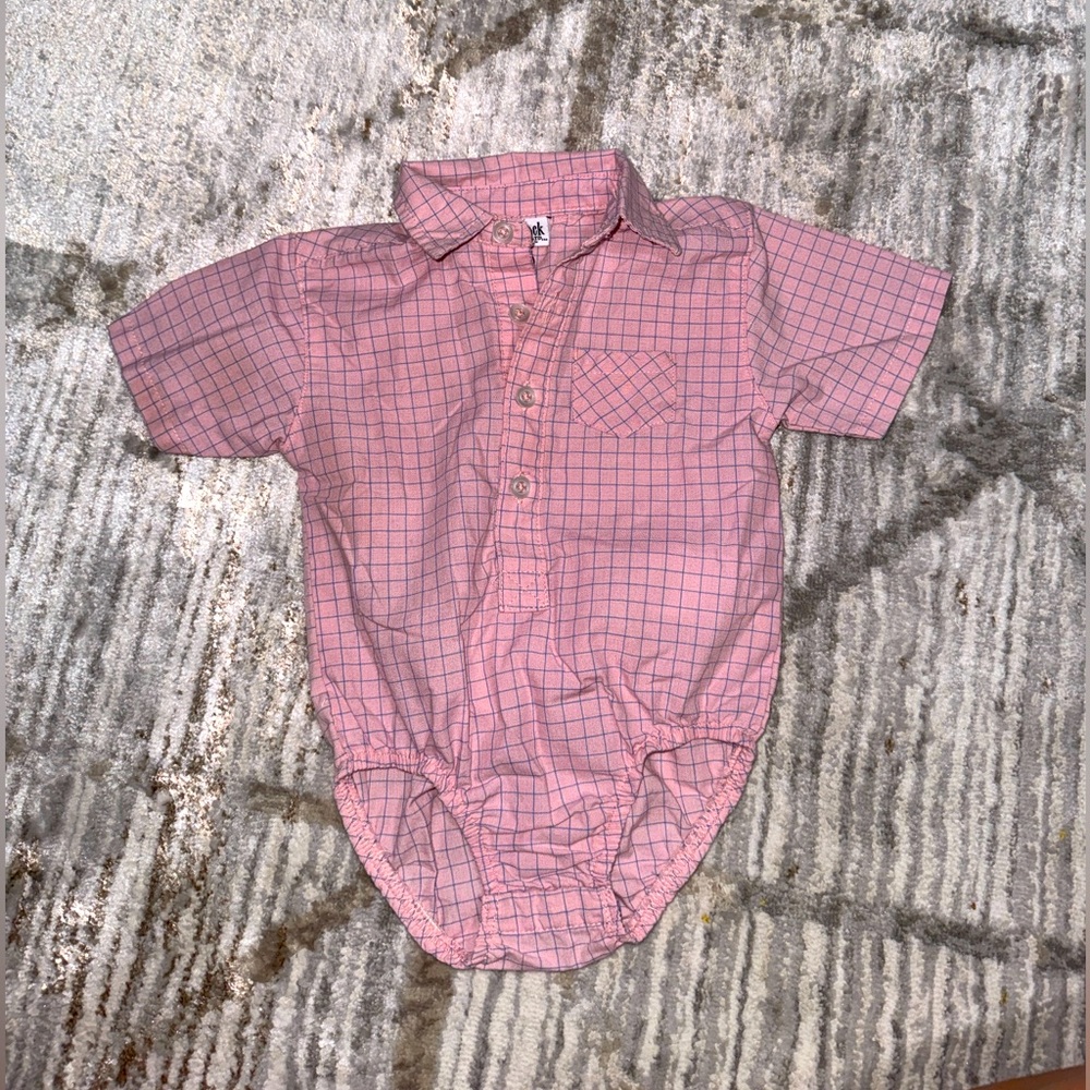 Baby Boy Collard Onesie